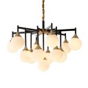 Loft Industry Modern - Finland Black Down Chandelier